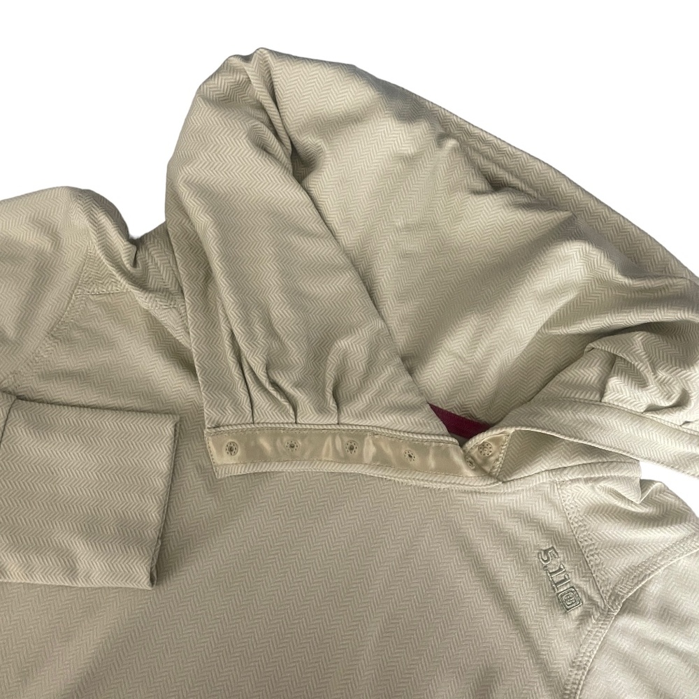 5.11 Tactical Medium Long Sleeve Womens Top Kangaroo Pocket Snap Up Neck